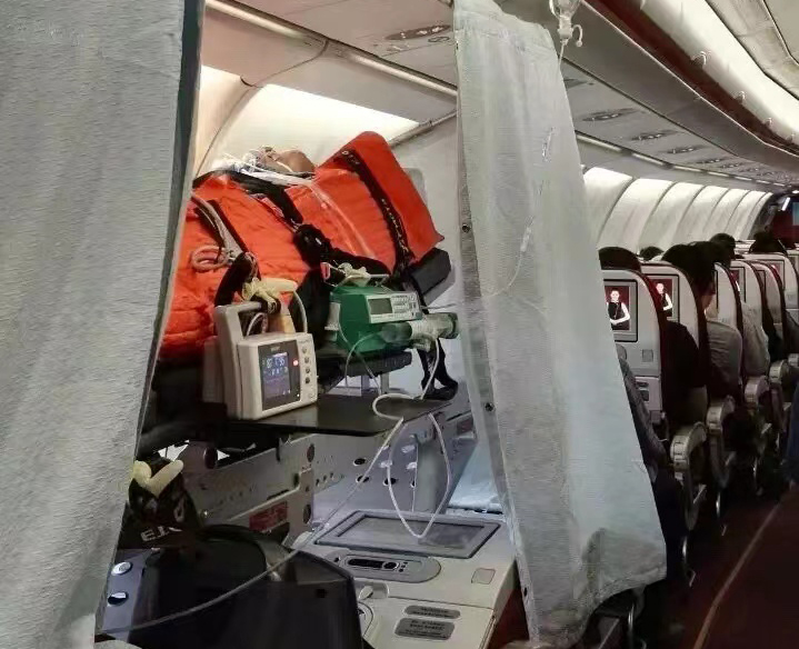 庐山市跨国医疗包机、航空担架
